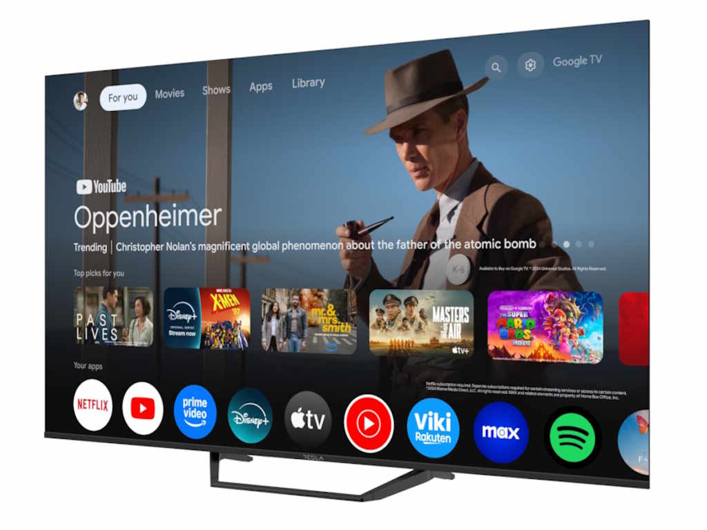 Tesla Google TV DLED 65E655BUS, 165 cm, UHD, blackDVB-T/T2/C/S/S2, 250cd/m2, VESA 200x499 mm - imagine 8