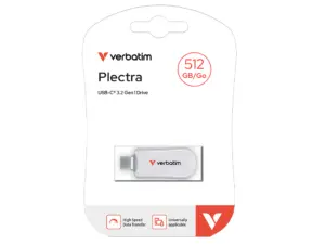 USB Flash Drive Verbatim, Plectra,256GB, USB-C, WHUSB 3.2 Gen 1
