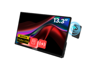 Monitor tactil portabil 13.3" Verbatim incl PBCarcasa aluminiu/PB 5000mAh/WUXGA 1920x1200