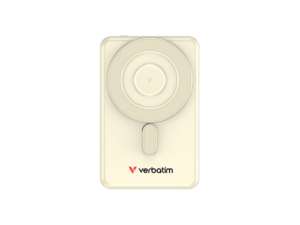 Power Bank Verbatim 5.000mAh C'n'G Magnetic GoldWireless charging, 2 USB-C Cables & Stand