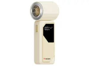 Ventilator portabil Cool'n'Go AirJet W/S VerbatimWhite/Silver, 4000mAh, 20000rpm, LED Display