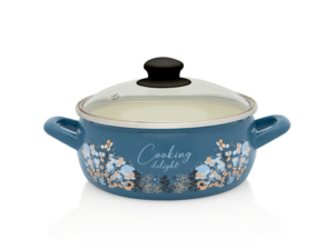 Cratita capac sticla Cooking Delight Metalac, email, 20cm, 2.9l