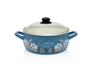 Cratita cu capac sticla Cooking Delight Metalac, email, 24cm, 5l