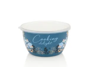 Recip multif cu capac Cooking Delight Metalac, email, 16cm, 1.7l