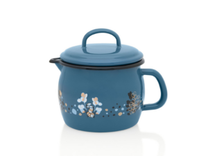 Cana cu cioc si capac Cooking Delight Metalac, email, 12cm, 1.3l