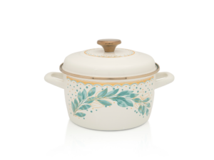 Oala cu capac Green Line Metalac, email, 20cm, 3.5l