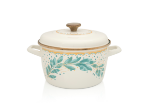 Oala cu capac Green Line Metalac, email, 24cm, 6l