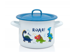 Oala cu capac Dino Metalac, email, 14cm, 1.5l