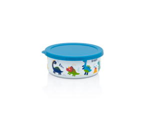 Recipient multifunctional cu capac Dino Metalac, email, 14cm, 0.75l