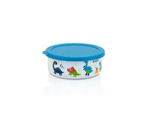 Recipient multifunctional cu capac Dino Metalac, email, 14cm, 0.75l