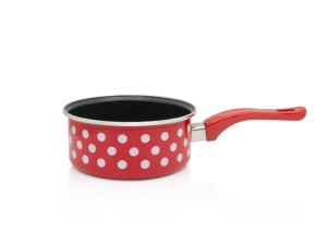 Cratita cu maner lung Tufne Metalac, email, 16cm, 1.5l