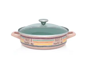 Oala cu capac Divan Dan Metalac, email, 26cm, 4l