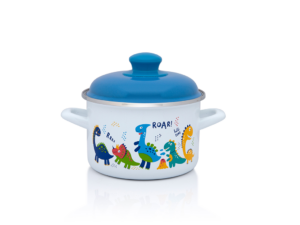 Oala cu capac Dino Metalac, email, 16cm, 2l