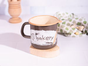 Cana cu cioc Bakery Metalac, email, 10cm, 0.8l