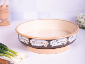 Tava rotunda Bakery Metalac, email, 28cm, 3.44l