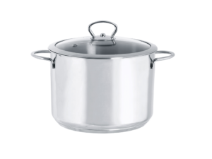 Oala cu capac din sticla Kulinaria Metalac, inox, 24cm, 8l