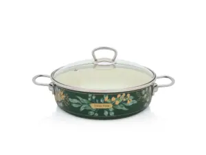Metalac Oala 4 L cu capac Golden Times email/26 cm/4 L