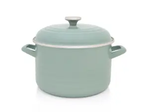 Metalac Oala 6.75 L cu capac Standard Wave Verde Metalacemail/24 cm/6.75 L/verde pastel