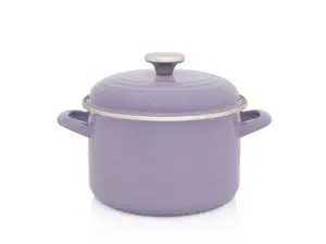 Metalac Oala 4 L cu capac Standard Wave Lila Pastel Metalacemail/20 cm/4 L/lila pastel