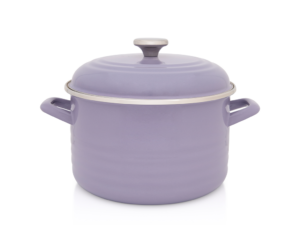 Oala cu capac Standard Wave Lila Metalac, email, 24cm, 6.75l, lila pastel