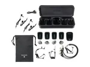 Kit microfon Saramonic Blink500 ProX B8 4TX+RXWireless, 2.4 GHz, display OLED, 4500mAh