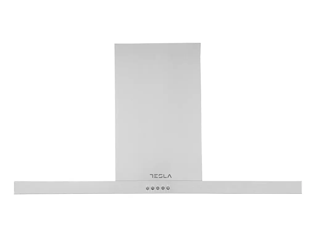 Hota decorativa Tesla DC900AX, T-shape, 90cm1 motor 190W, 630m3/h, 3 trepte, LED 2x2W, inox