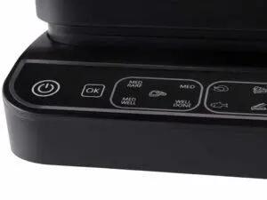 Gratar electric Tesla GR500BG, 2000 W, 10 programeLED, control digital, 30x23cm, negru/sticla