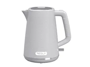 Tesla Fierbator KT400GX 1.7 L 2200Woprire automata LED baza rotativa 360 alb/gri