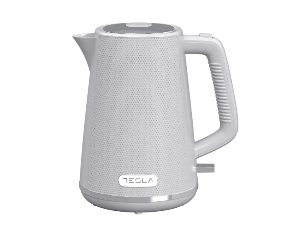 Tesla Fierbator KT400GX 1.7 L 2200Woprire automata LED baza rotativa 360 alb/gri