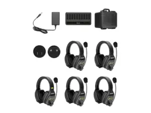 Solutie intercom stereo comp Saramonic WiTalk WT5D5xbat, 5 pers, Full-Duplex 1.9GHz, dual-ear