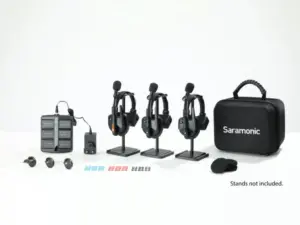Solutie intercom completa Saramonic WiTalk9 WT3S6xbat, 3 pers, Full-Duplex, 1.9GHz, single-ear