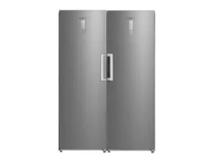 Frigider cu o usa Tesla RS3600FMX, E, 362L, H185Total No Frost, iluminat int. LED, usa rever, Inox