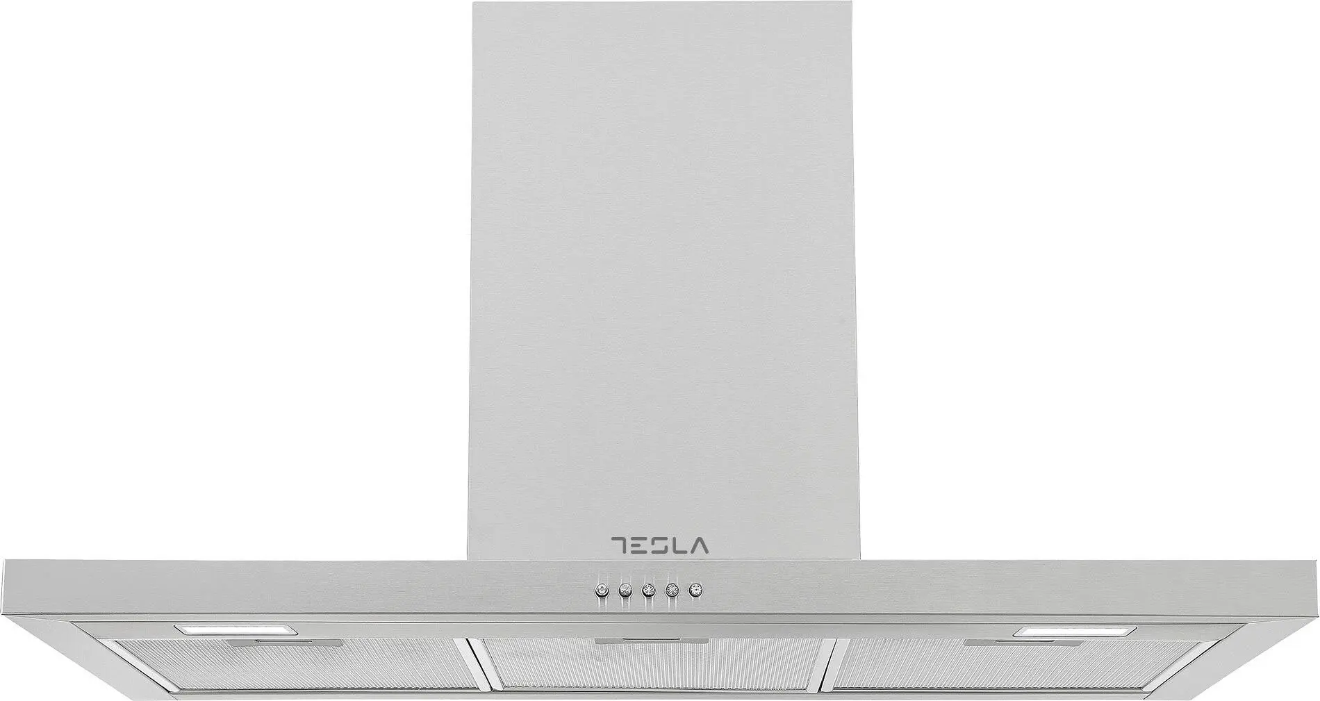 Hota decorativa Tesla DC900AX, T-shape, 90cm1 motor 190W, 630m3/h, 3 trepte, LED 2x2W, inox - imagine 2