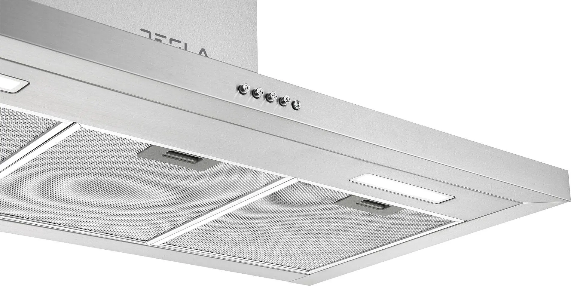 Hota decorativa Tesla DC900AX, T-shape, 90cm1 motor 190W, 630m3/h, 3 trepte, LED 2x2W, inox - imagine 3
