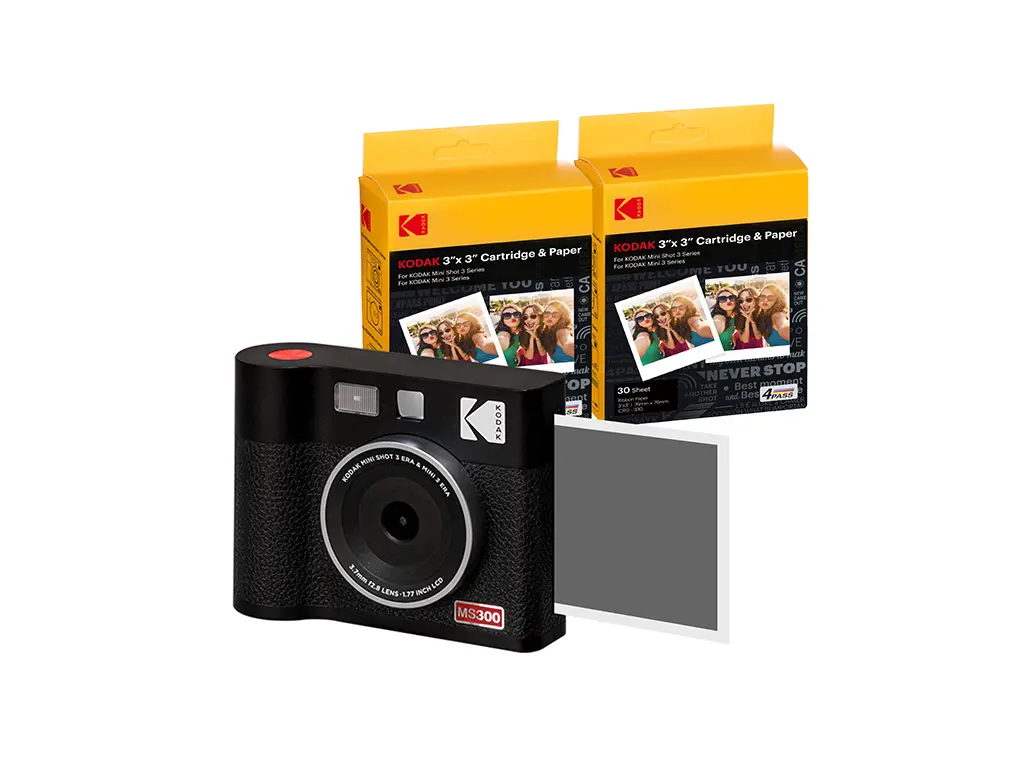 Camera foto instant Mini Shot 3 ERA Kodak Black/1.7" LCD/10MP/4PASS - imagine 5