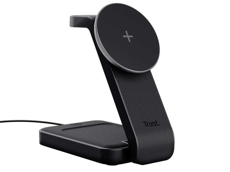 Suport Trust de incarcare magnetica wirelss pentru iPhone, Apple Watch si AirPods