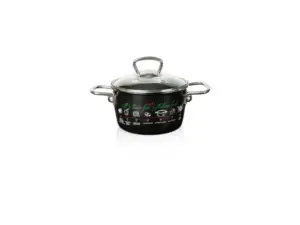 Oala 1.9l cu capac din sticla Italian Food Metalacemail/16cm/1.9l
