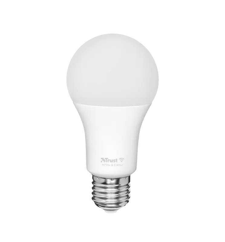 Pachet 2 becuri Trust LED RGBCW WiFi, E27luminozitate 806 lm, clasa energetica A+