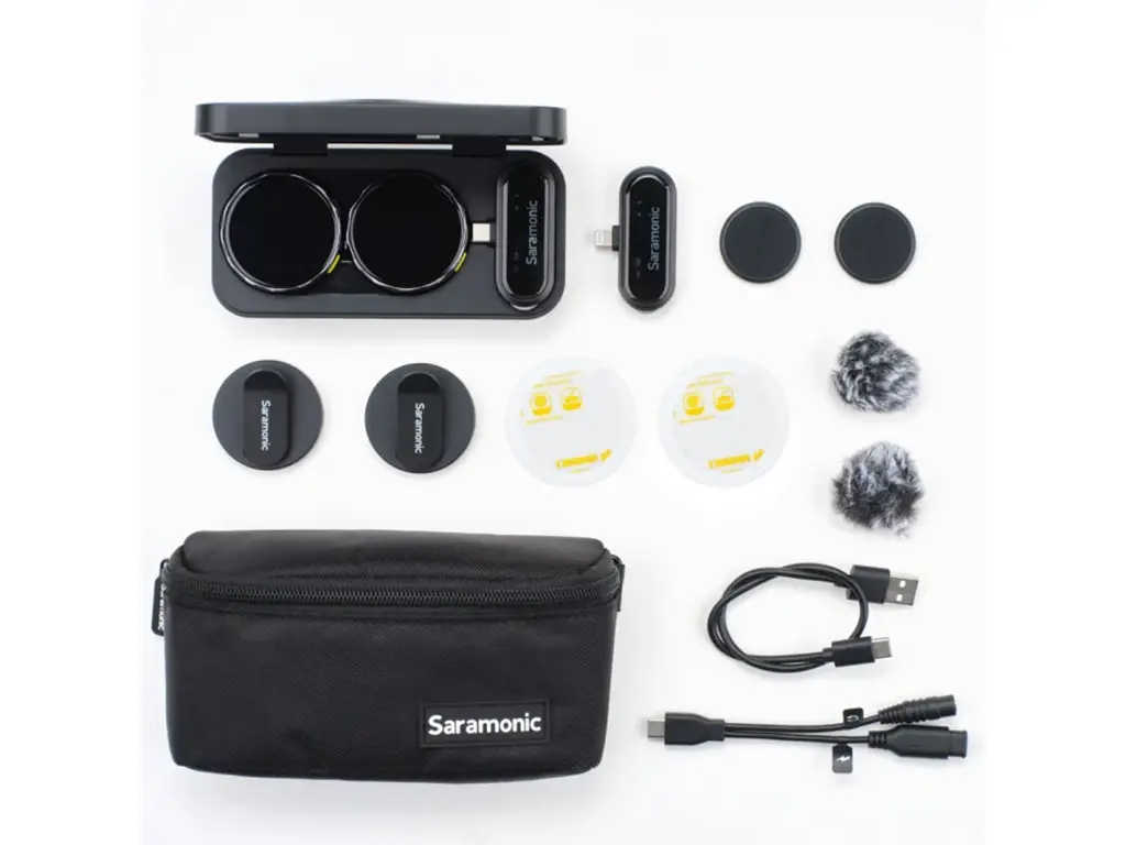 Microfon digital wireless Saramonic BlinkMe U2 x22.4 GHz, 2 x mic, 3000mAh - imagine 7