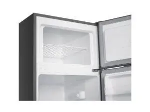 Frigider cu doua usi Tesla RD2101HSE, 206L, Eiluminare LED, H 143 cm, Argintiu