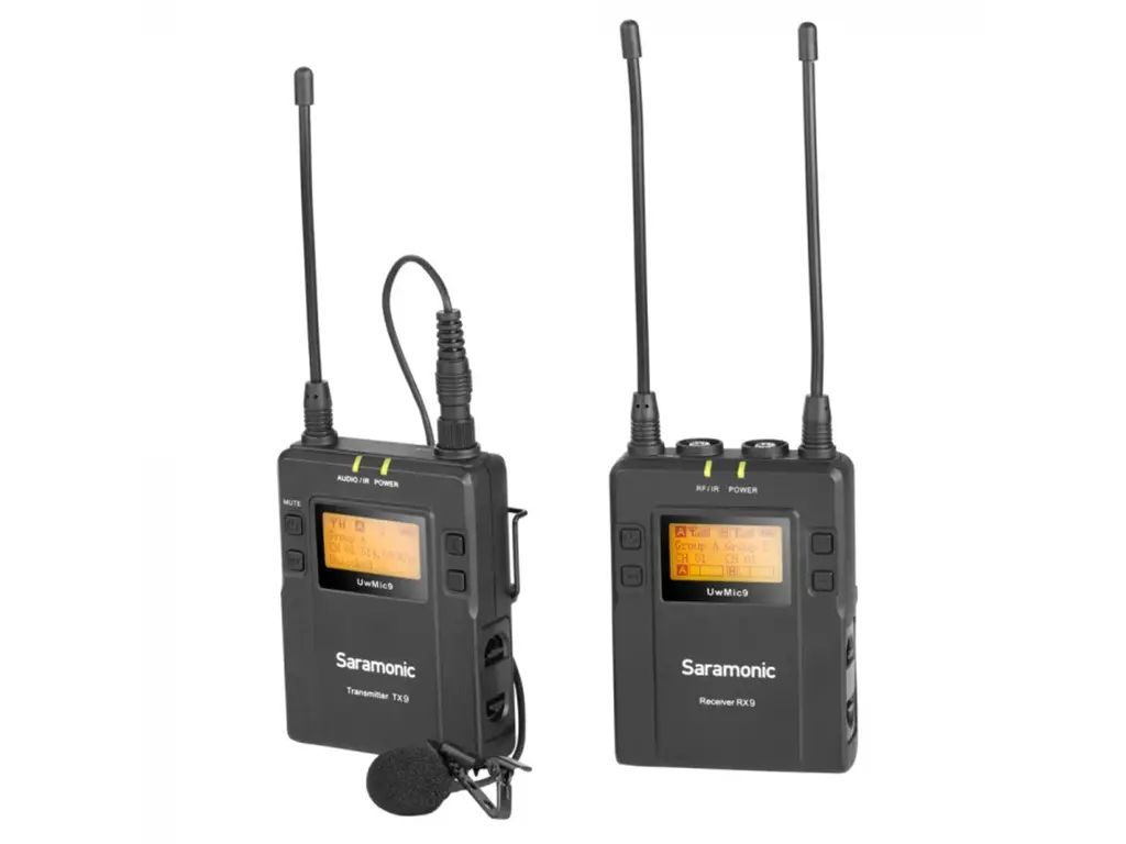 Set microfon wireless Saramonic UwMic9 Kit1Lavaliera Omni, 5114-596MHz, up to 8 mic. - imagine 2