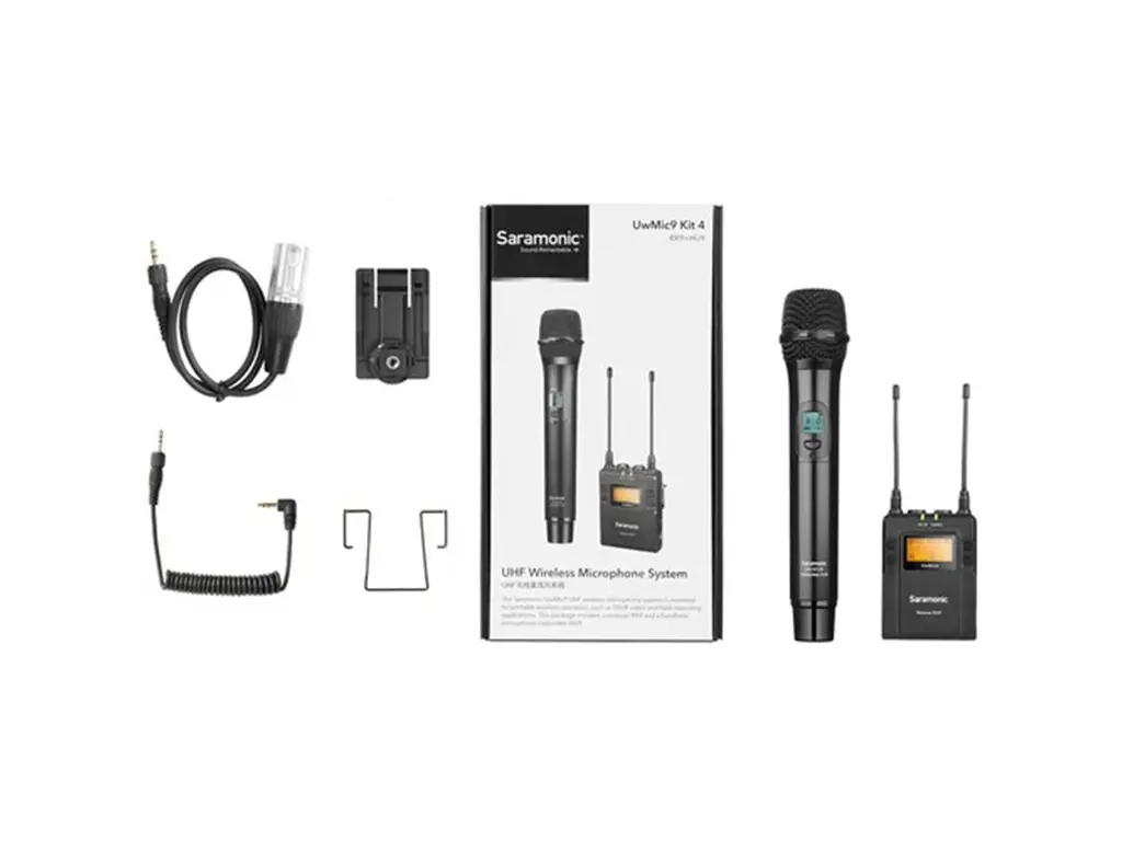 Set microfon wireless Saramonic UwMic9 Kit4Microfon HU9, Negru - imagine 10