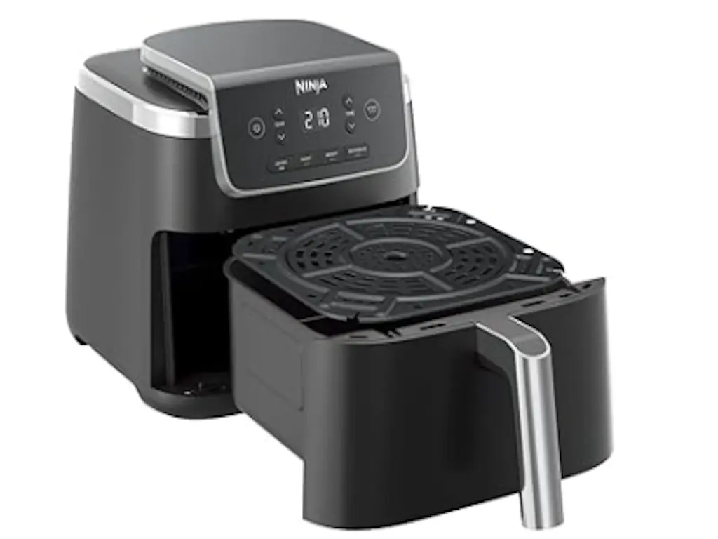 Friteuza cu aer cald Ninja AF140EU, 1750W4.7L, 4 functii de gatit, temp max 210C, negru - imagine 2