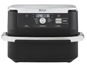 Friteuza cu aer cald Ninja FlexDrawer, 10.4L2470W, negru/ alb