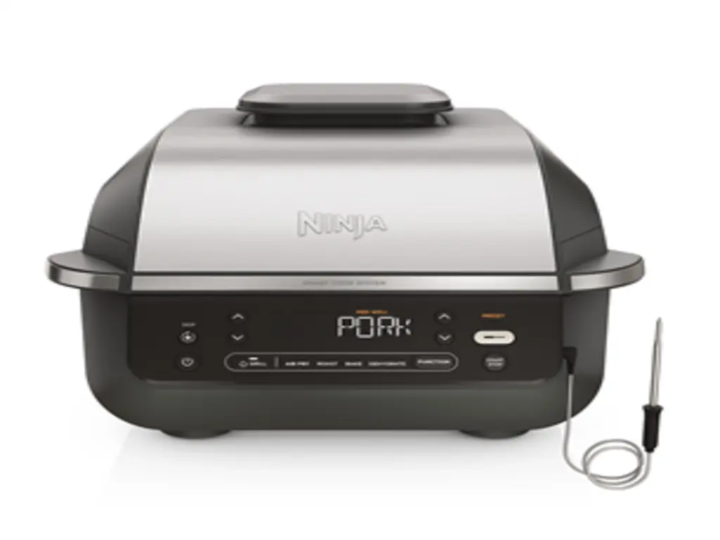 Gratar si friteuza Ninja MAX 5-in-1, 5.7L1760W, negru/ argintiu - imagine 2