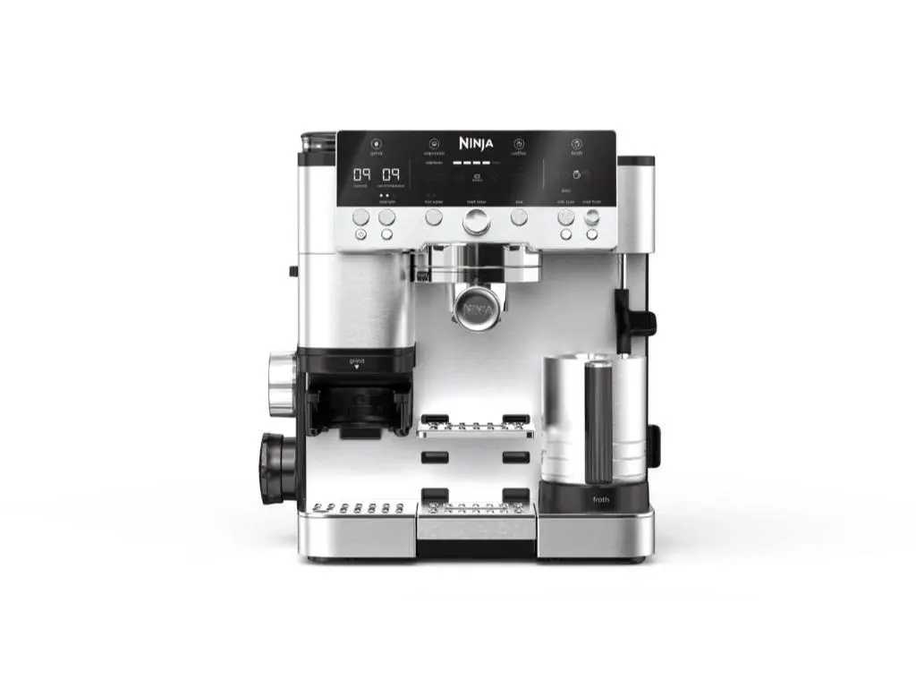 Aparat de cafea Ninja Luxe Cafe PremierRezervor apa 2L, 2 x duze, negru/ argintiu - imagine 2