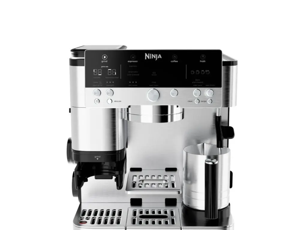 Aparat de cafea Ninja Luxe Cafe PremierRezervor apa 2L, 2 x duze, negru/ argintiu - imagine 4