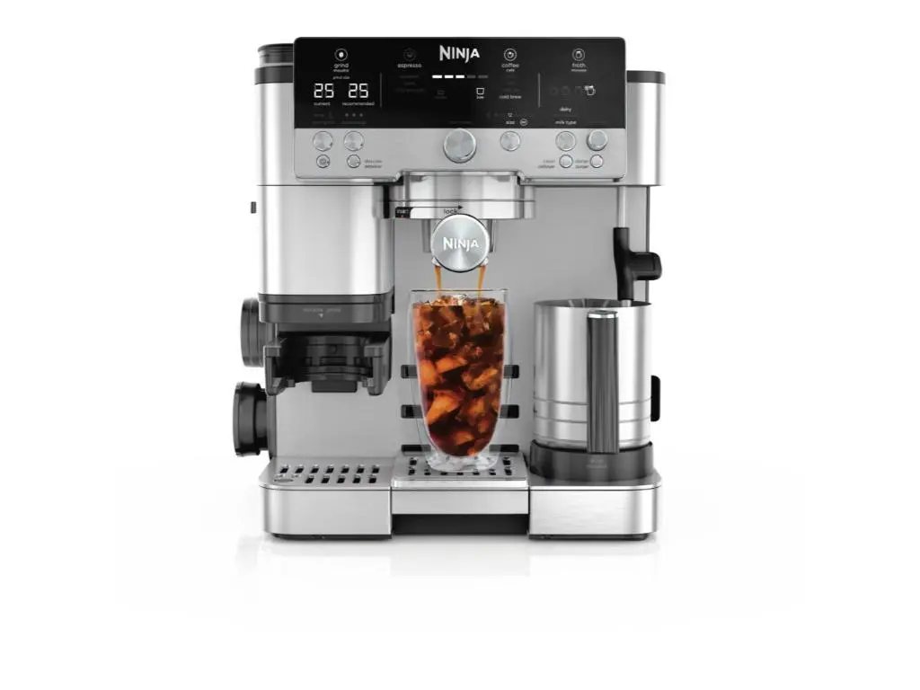 Aparat de cafea Ninja Luxe Cafe PremierRezervor apa 2L, 2 x duze, negru/ argintiu - imagine 6