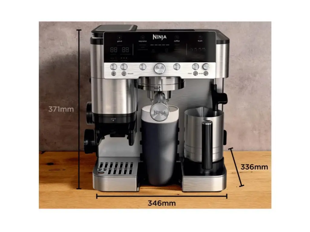 Aparat de cafea Ninja Luxe Cafe PremierRezervor apa 2L, 2 x duze, negru/ argintiu - imagine 7
