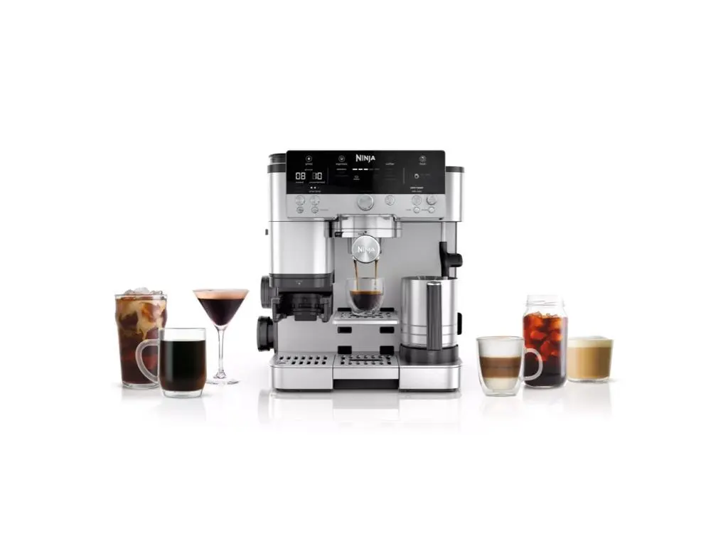 Aparat de cafea Ninja Luxe Cafe PremierRezervor apa 2L, 2 x duze, negru/ argintiu - imagine 8